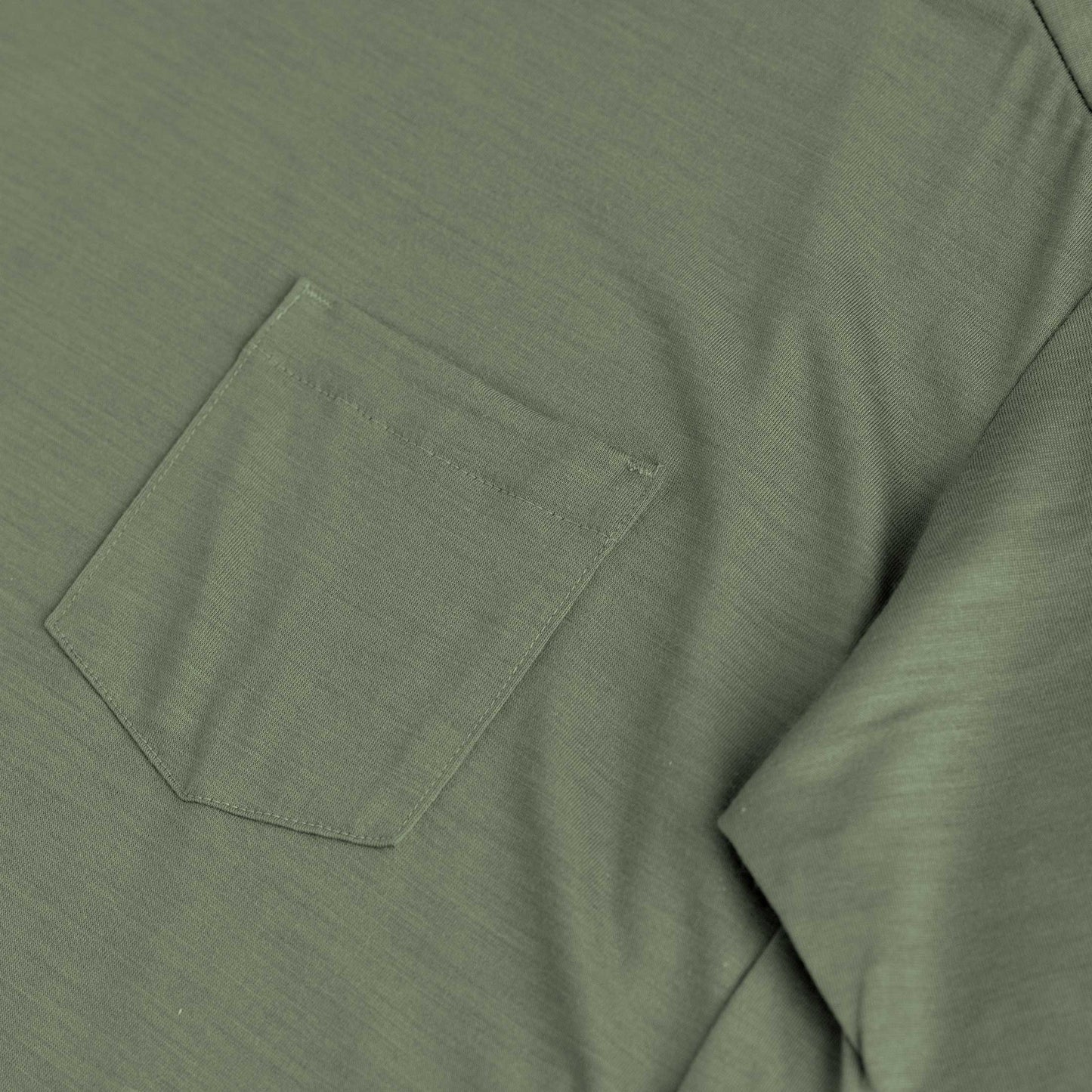 ASIDE Merino pocket crew - Nephrite Green