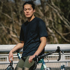 Aside Merino pocket crew - Dark navy