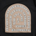 Swirl Print L/S Tee - Charcoal Gray