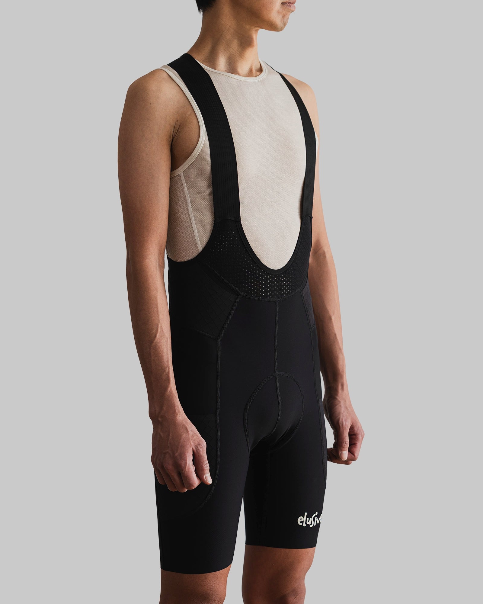 DIVISION ONE Cargo Bib Shorts - Black