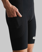 DIVISION ONE Cargo Bib Shorts - Black