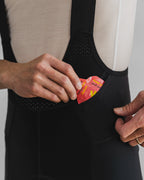 DIVISION ONE Cargo Bib Shorts - Black