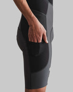 DIVISION ONE Cargo Bib Shorts - Mix gray