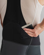 DIVISION ONE Cargo Bib Shorts - Mix gray