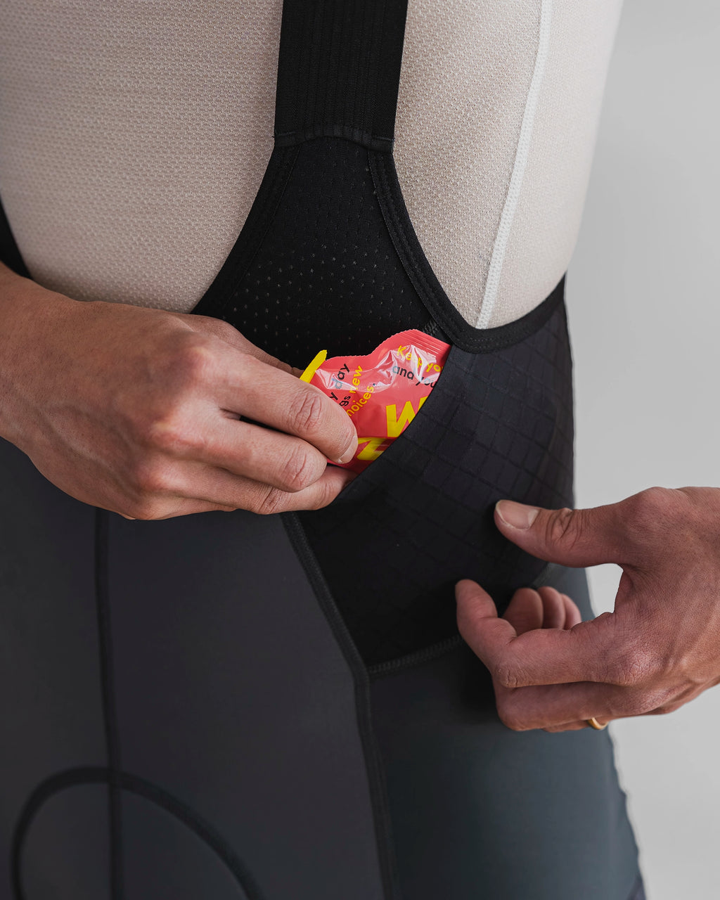 DIVISION ONE Cargo Bib Shorts - Mix Gray