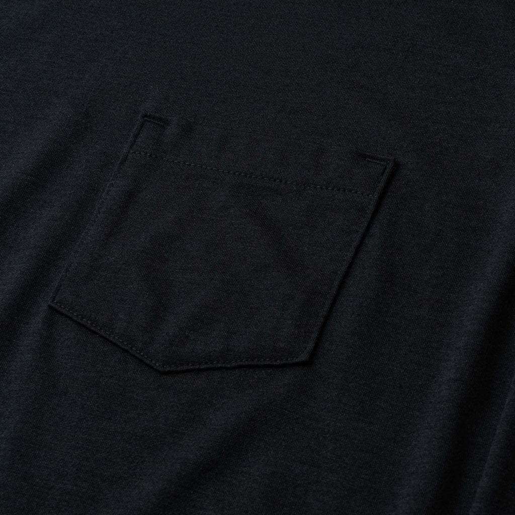 Aside Merino pocket crew - Dark navy