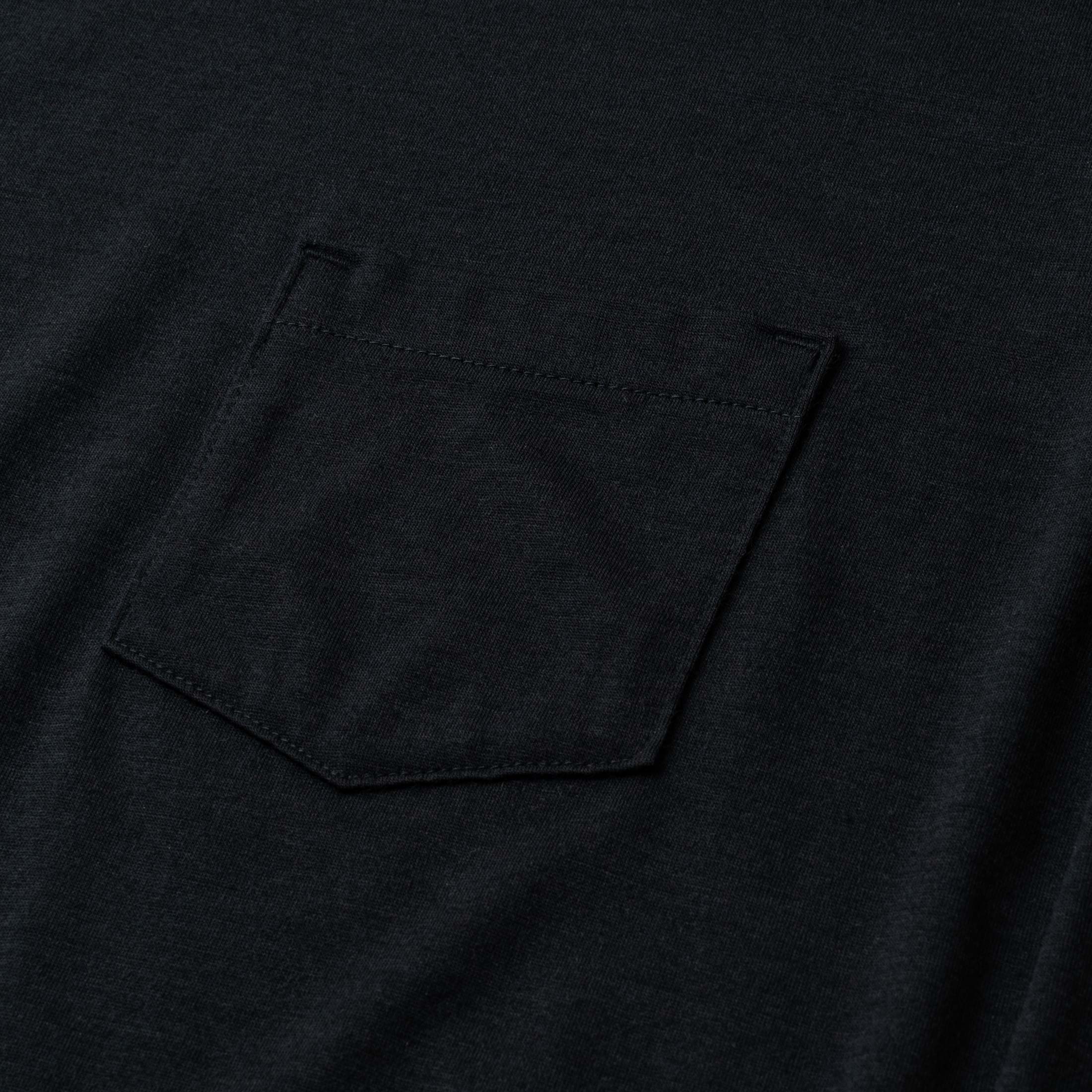 Aside Merino pocket crew - Dark navy