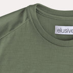 Aside Merino pocket crew - Nephrite Green